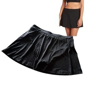Sea Level Black SWIM SKIRT 14 LG Women's Swim Bottoms High Waisted Swimwear NWOT
